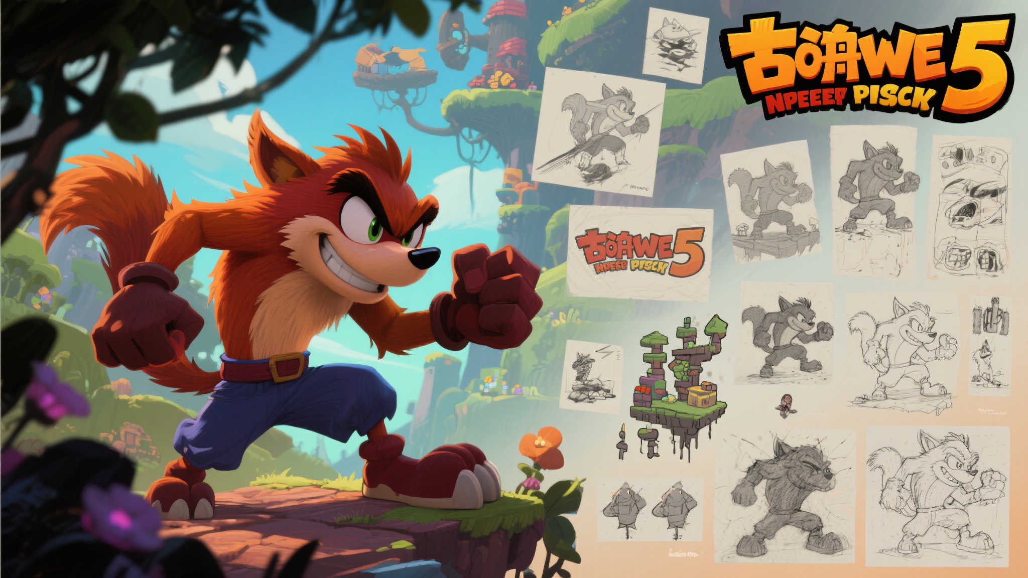 《古惑狼5》概念艺术曝光,项目夭折成遗憾 《古惑狼5》概念艺术曝光,项目夭折成遗憾