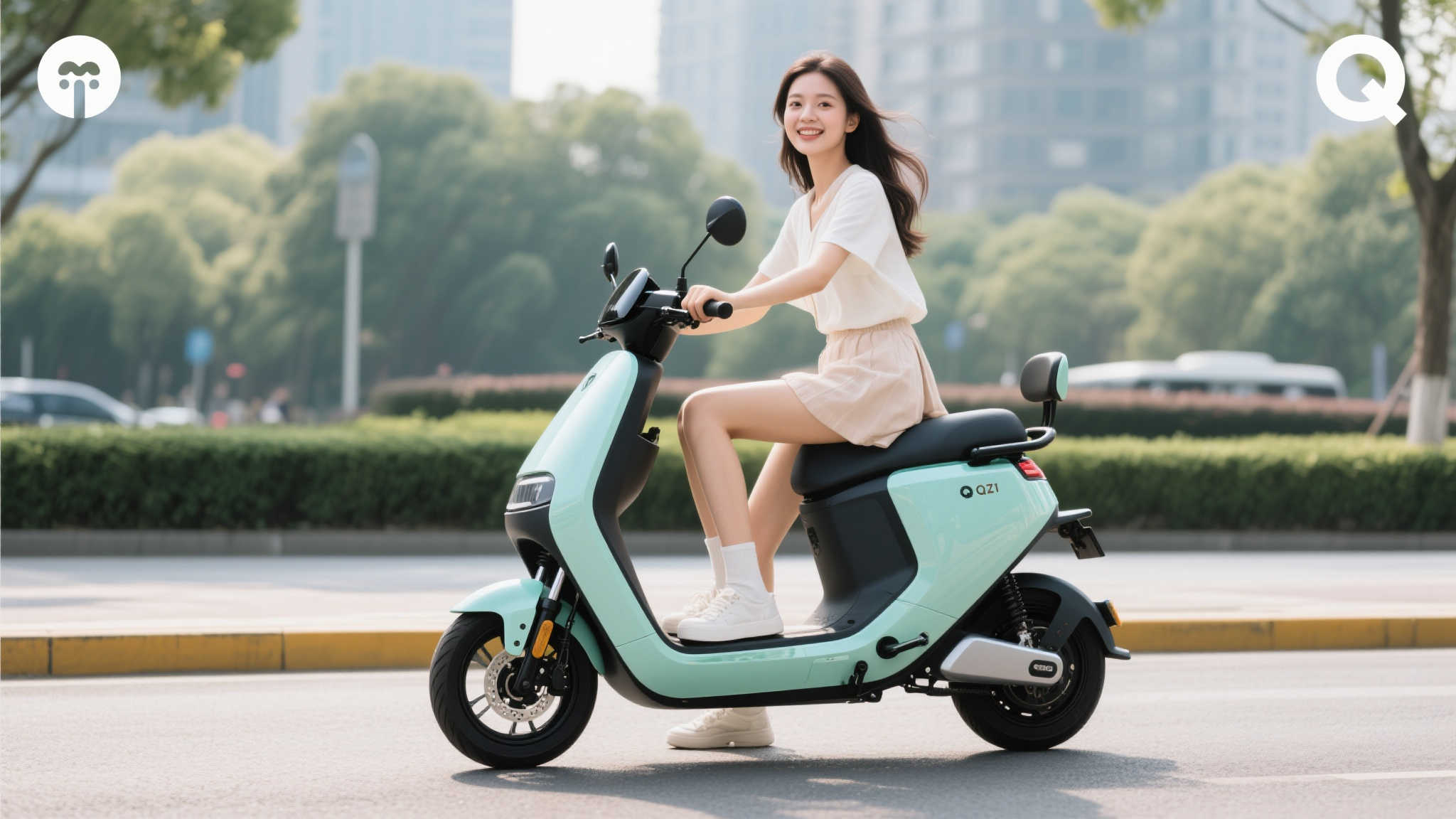 总的来说，九号电动QZ1凭借其时尚的外观