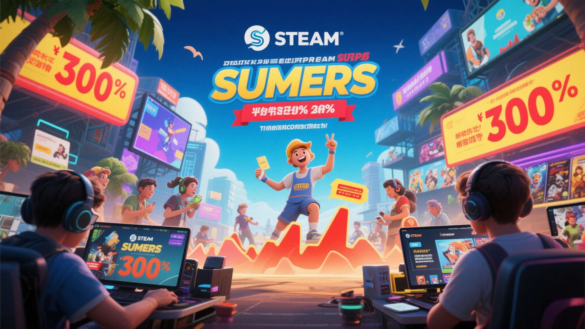 迎接夏日热血时光! STEAM®平台多款特卖活动即将开跑! 从更宏观的视角来看,STEAM夏季特卖不仅是玩家的节日,也是游戏开发者触达更广泛